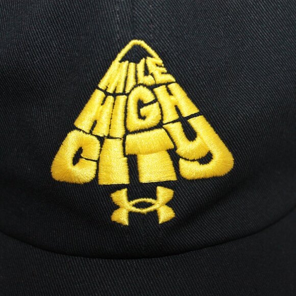 Under Armour Denver Mile High City Adjustable Cap Black Quick Drying - Picture 2 of 8